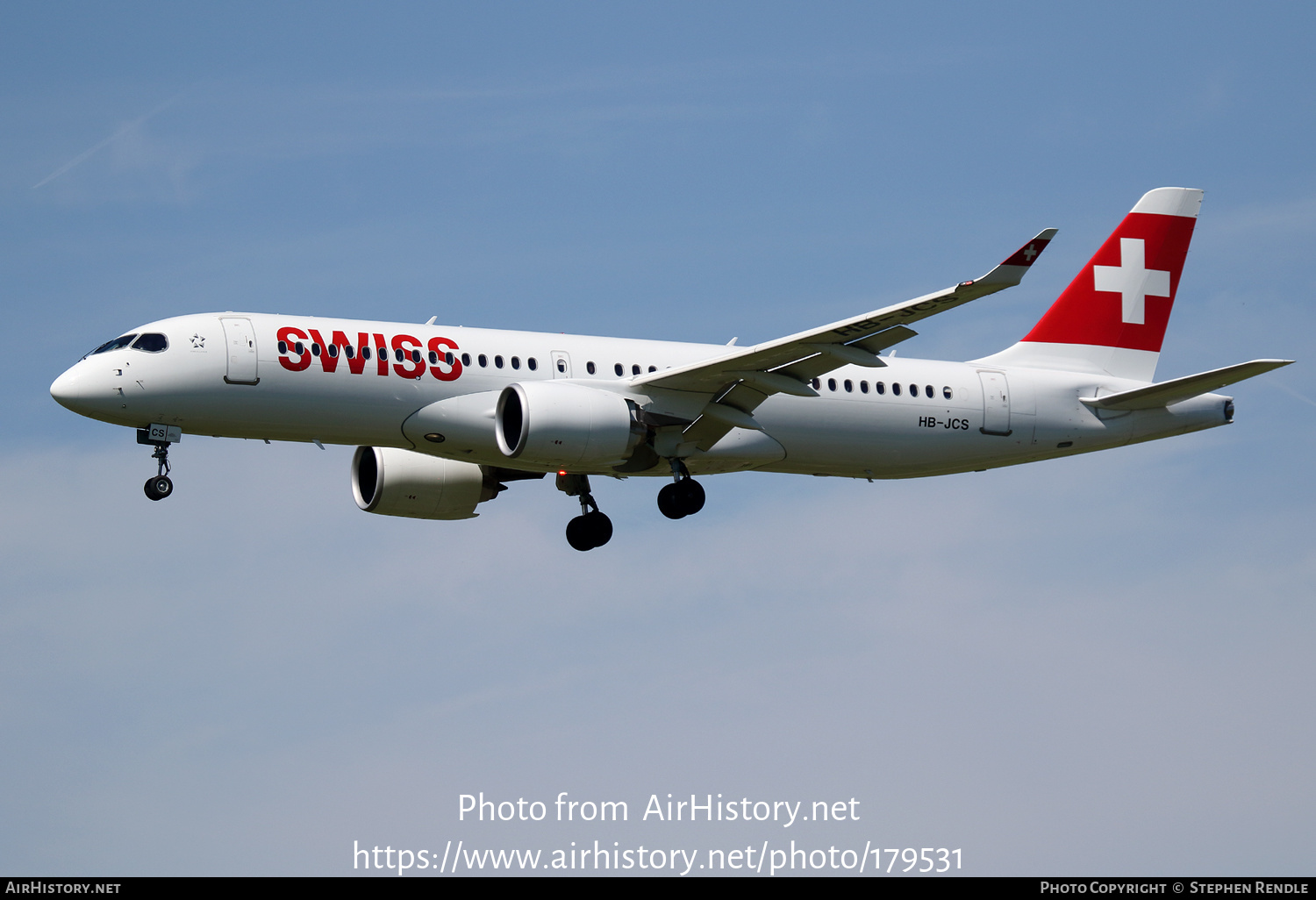 Aircraft Photo of HB-JCS | Airbus A220-371 (BD-500-1A11) | Swiss International Air Lines | AirHistory.net #179531