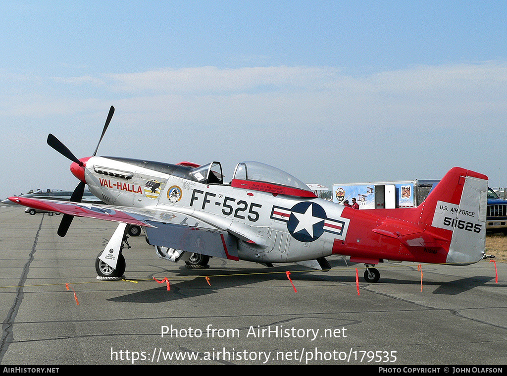 Aircraft Photo of N151AF / 511525 | North American P-51D Mustang | AirHistory.net #179535