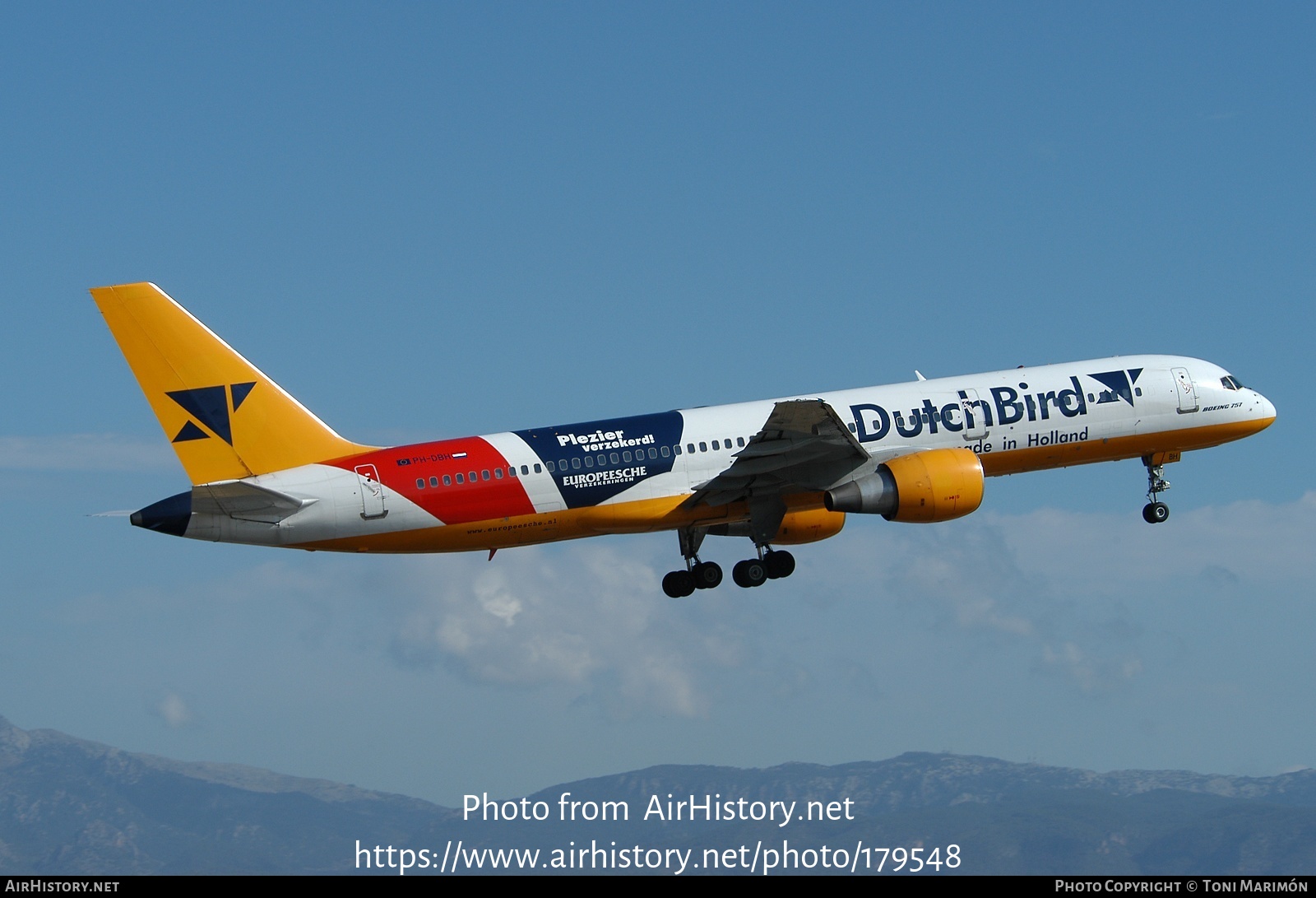 Aircraft Photo of PH-DBH | Boeing 757-230 | DutchBird | AirHistory.net #179548