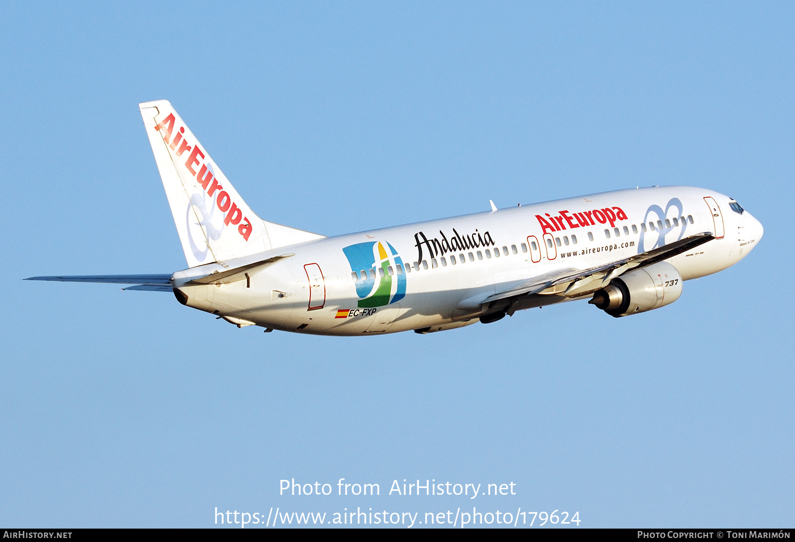 Aircraft Photo Of EC-FXP | Boeing 737-4Q8 | Air Europa | AirHistory.net ...