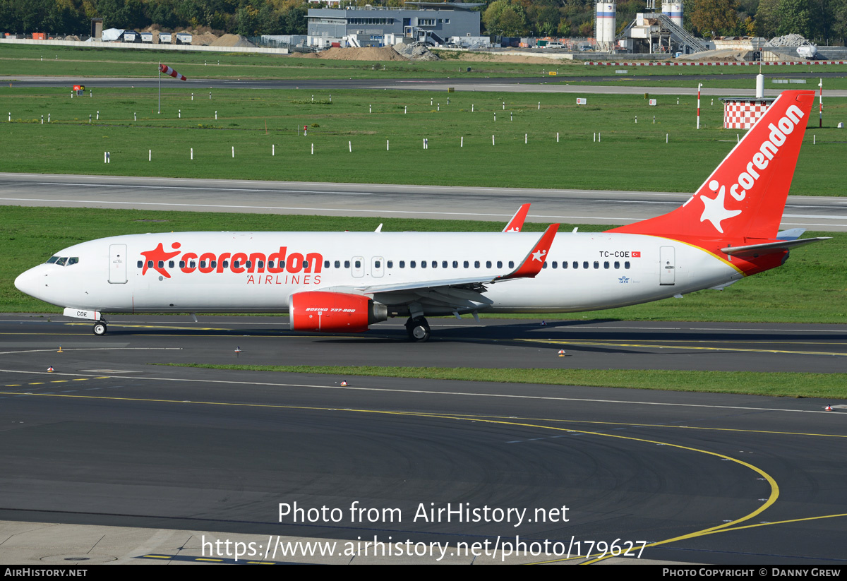 Aircraft Photo of TC-COE | Boeing 737-86J | Corendon Airlines | AirHistory.net #179627