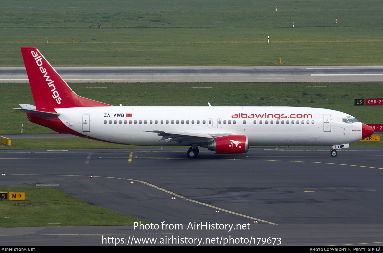 Aircraft Photo of ZA-AWB | Boeing 737-408 | Albawings | AirHistory.net #179673