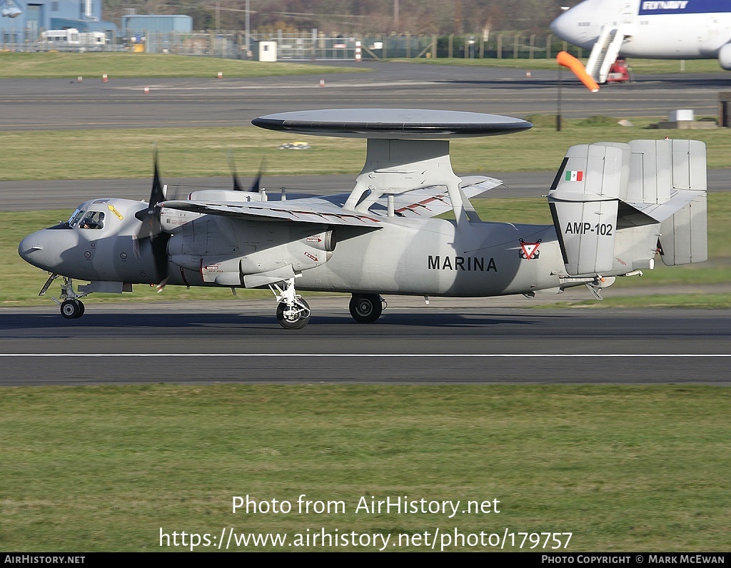 Aircraft Photo of AMP-102 | Grumman E-2C Hawkeye | Mexico - Navy | AirHistory.net #179757