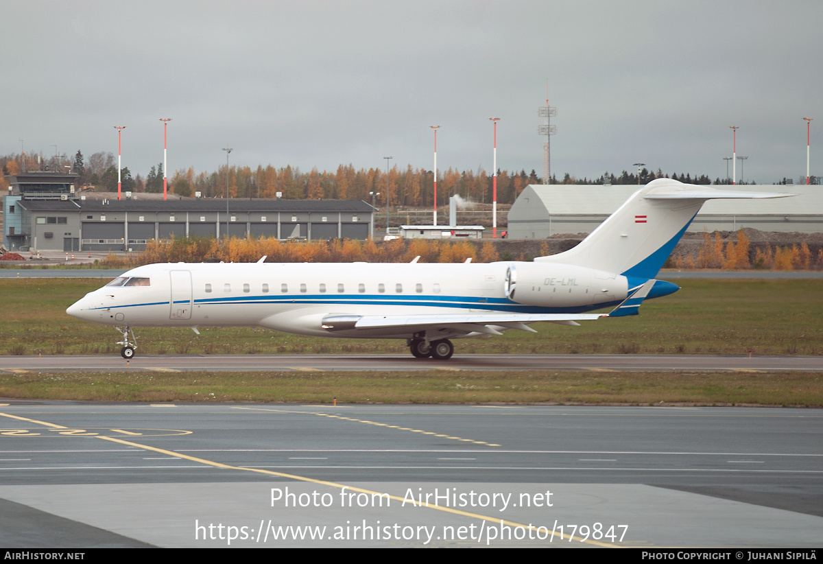 Aircraft Photo of OE-LML | Bombardier Global 6000 (BD-700-1A10) | AirHistory.net #179847