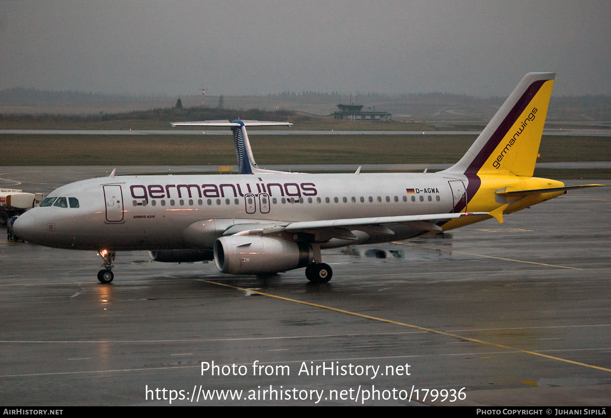 Aircraft Photo of D-AGWA | Airbus A319-132 | Germanwings | AirHistory.net #179936