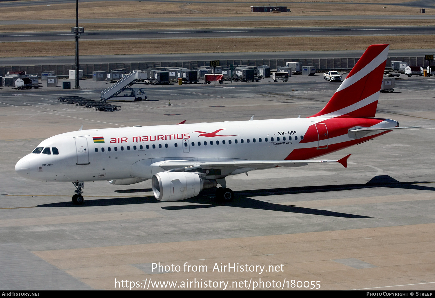 Aircraft Photo of 3B-NBF | Airbus A319-112 | Air Mauritius | AirHistory.net #180055