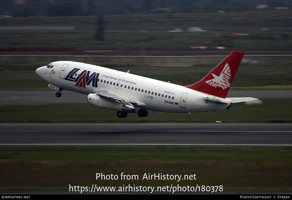 Aircraft Photo of C9-BAI | Boeing 737-2K9/Adv | LAM - Linhas Aéreas de Moçambique | AirHistory.net #180378