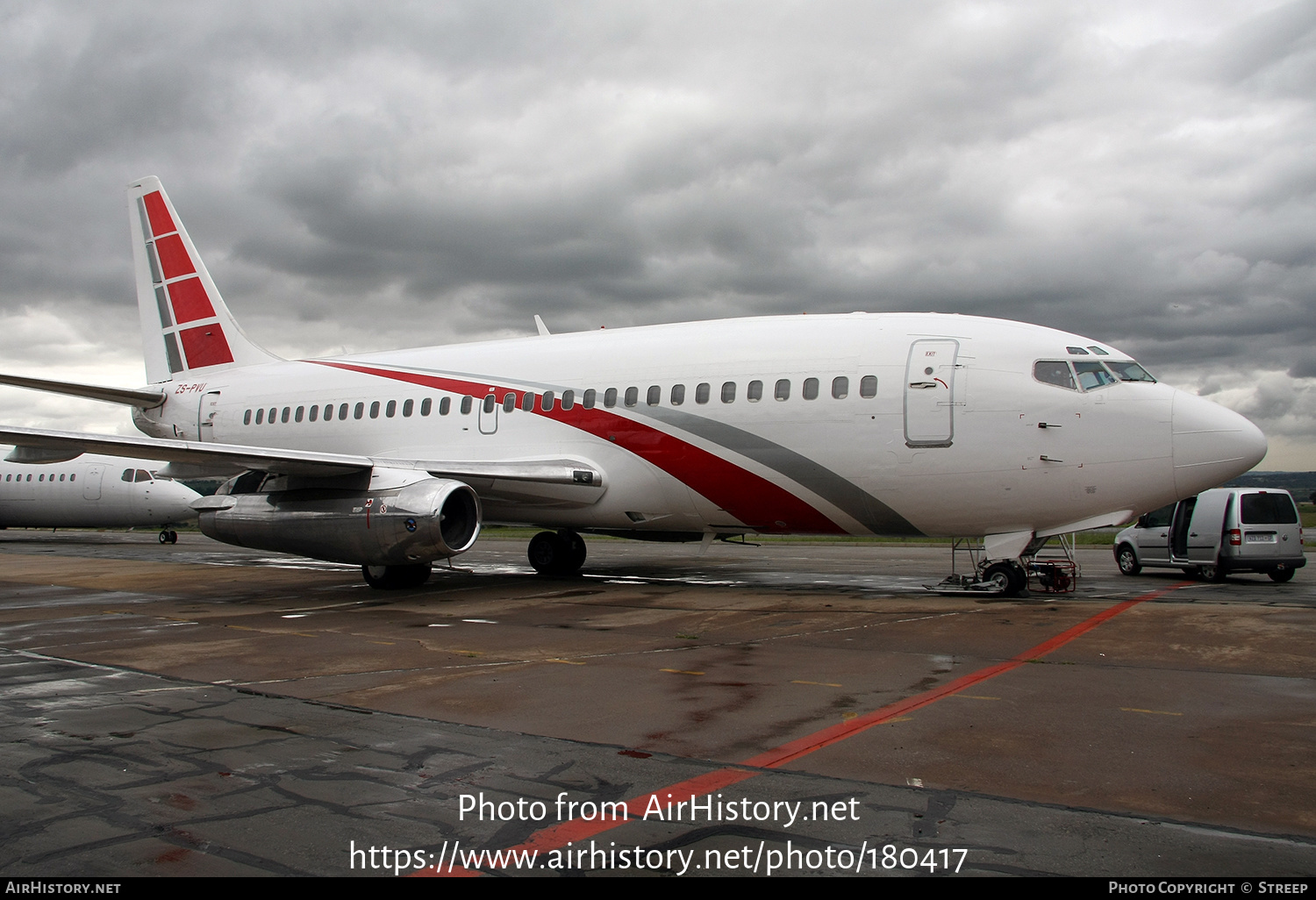 Aircraft Photo of ZS-PVU | Boeing 737-2Q8C/Adv | Bionic Aviation | AirHistory.net #180417