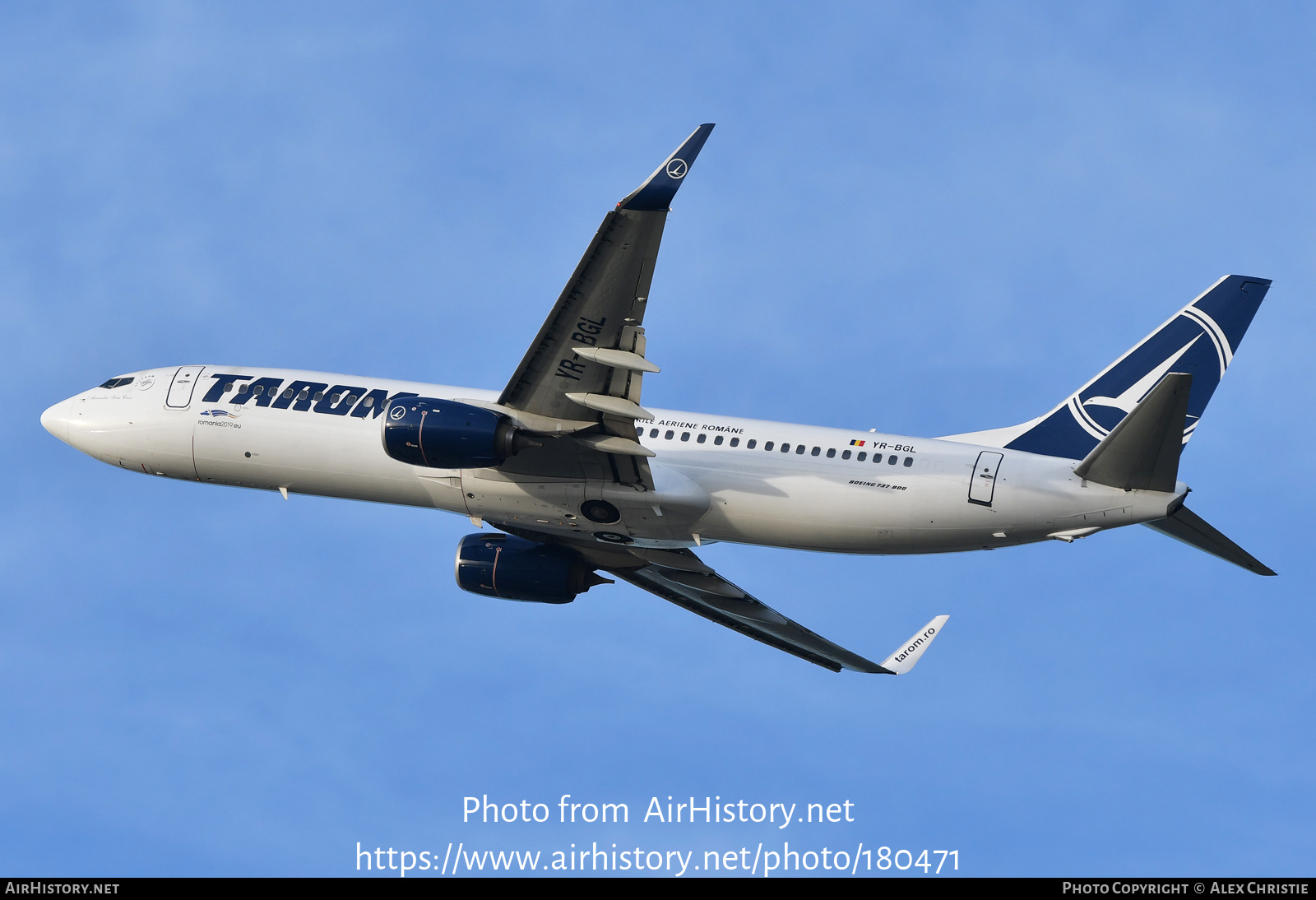 Aircraft Photo of YR-BGL | Boeing 737-8H6 | TAROM - Transporturile Aeriene Române | AirHistory.net #180471