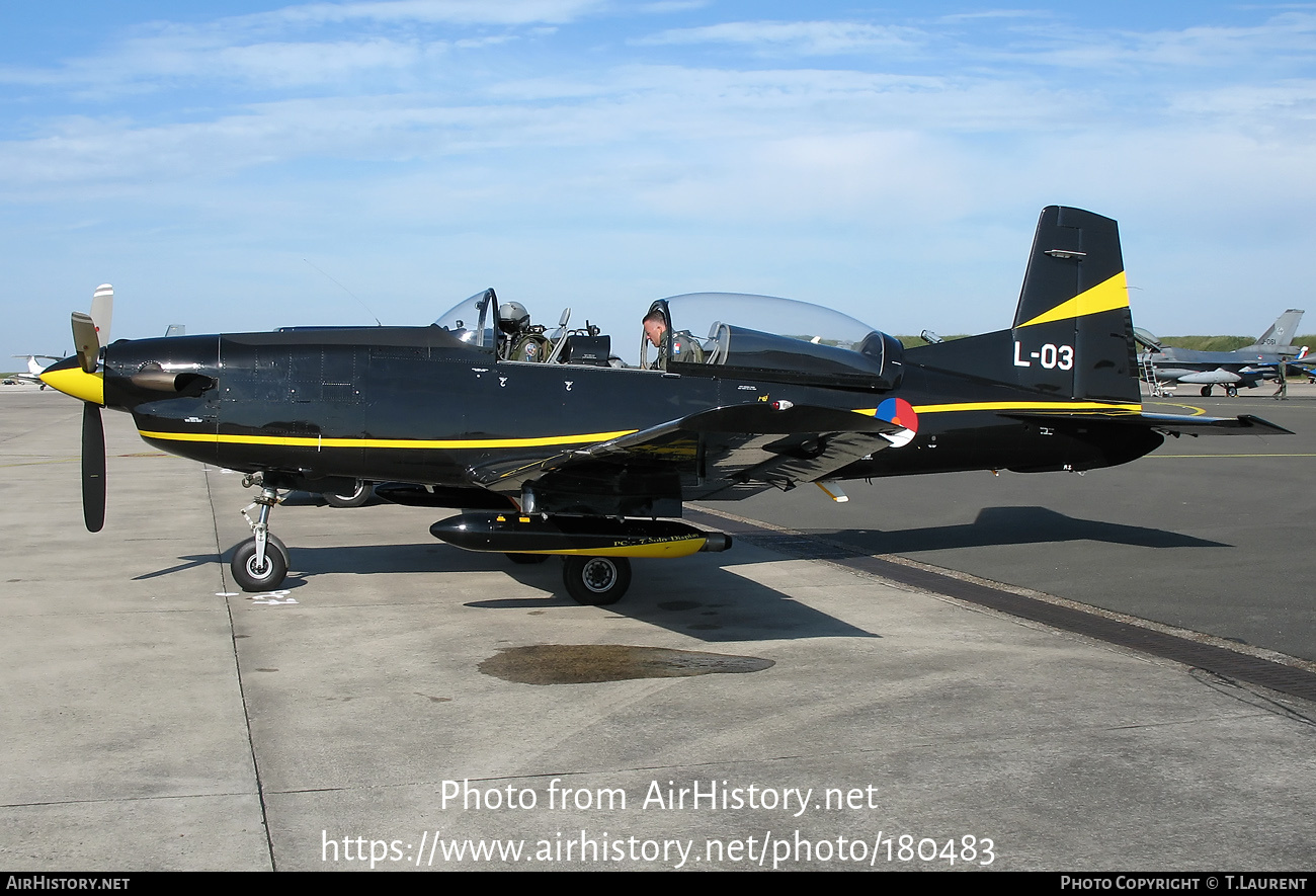 Aircraft Photo of L-03 | Pilatus PC-7 | Netherlands - Air Force | AirHistory.net #180483