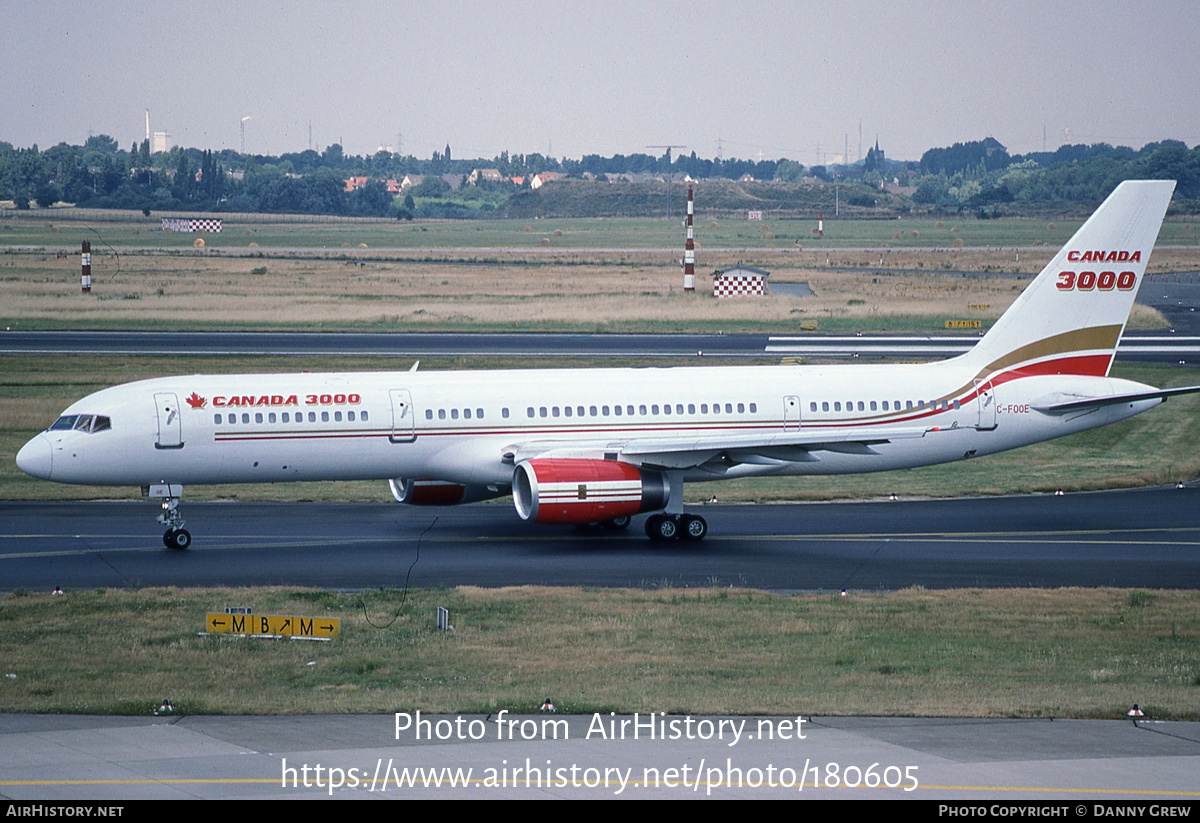 Aircraft Photo of C-FOOE | Boeing 757-28A | Canada 3000 | AirHistory.net #180605