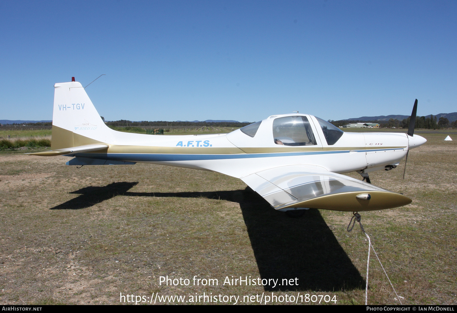 Aircraft Photo of VH-TGV | Grob G-115A | Australian Flying Training School - AFTS | AirHistory.net #180704