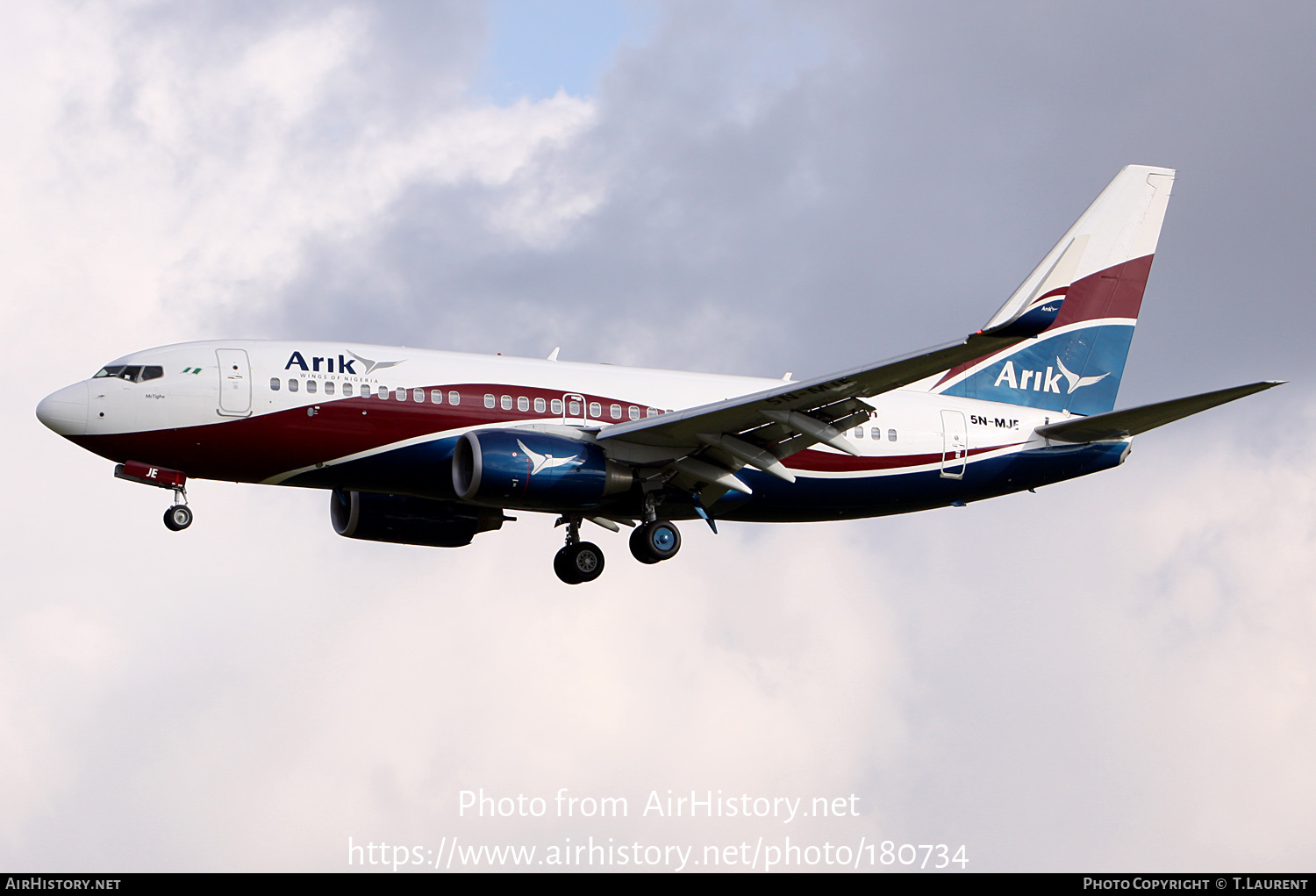 Aircraft Photo of 5N-MJE | Boeing 737-7GL | Arik Air | AirHistory.net #180734