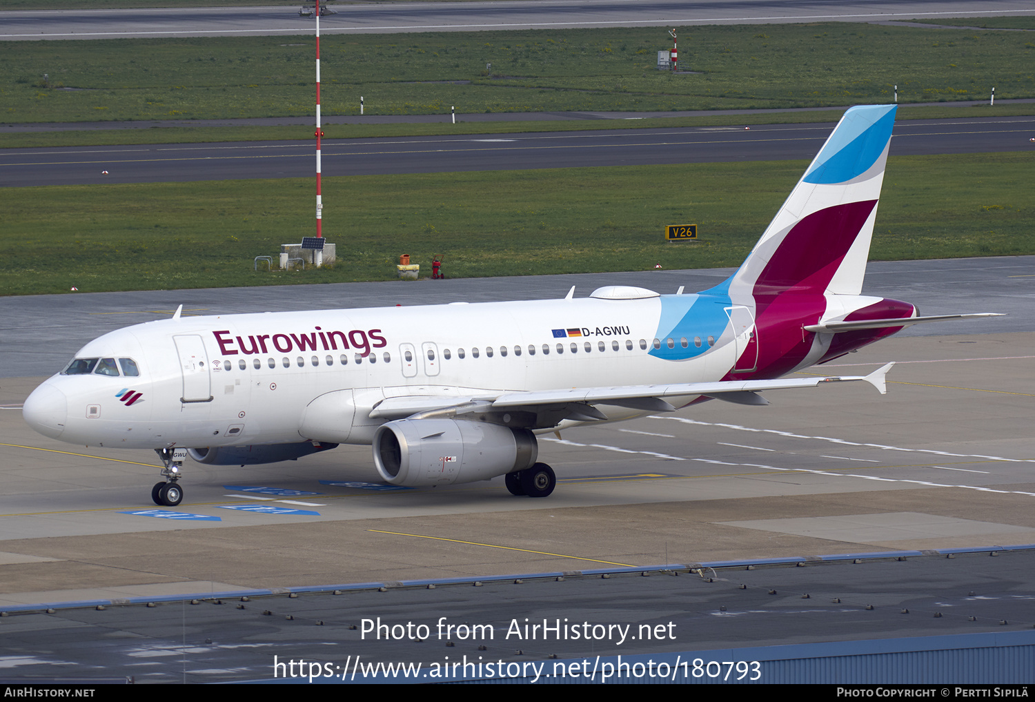 Aircraft Photo of D-AGWU | Airbus A319-132 | Eurowings | AirHistory.net #180793