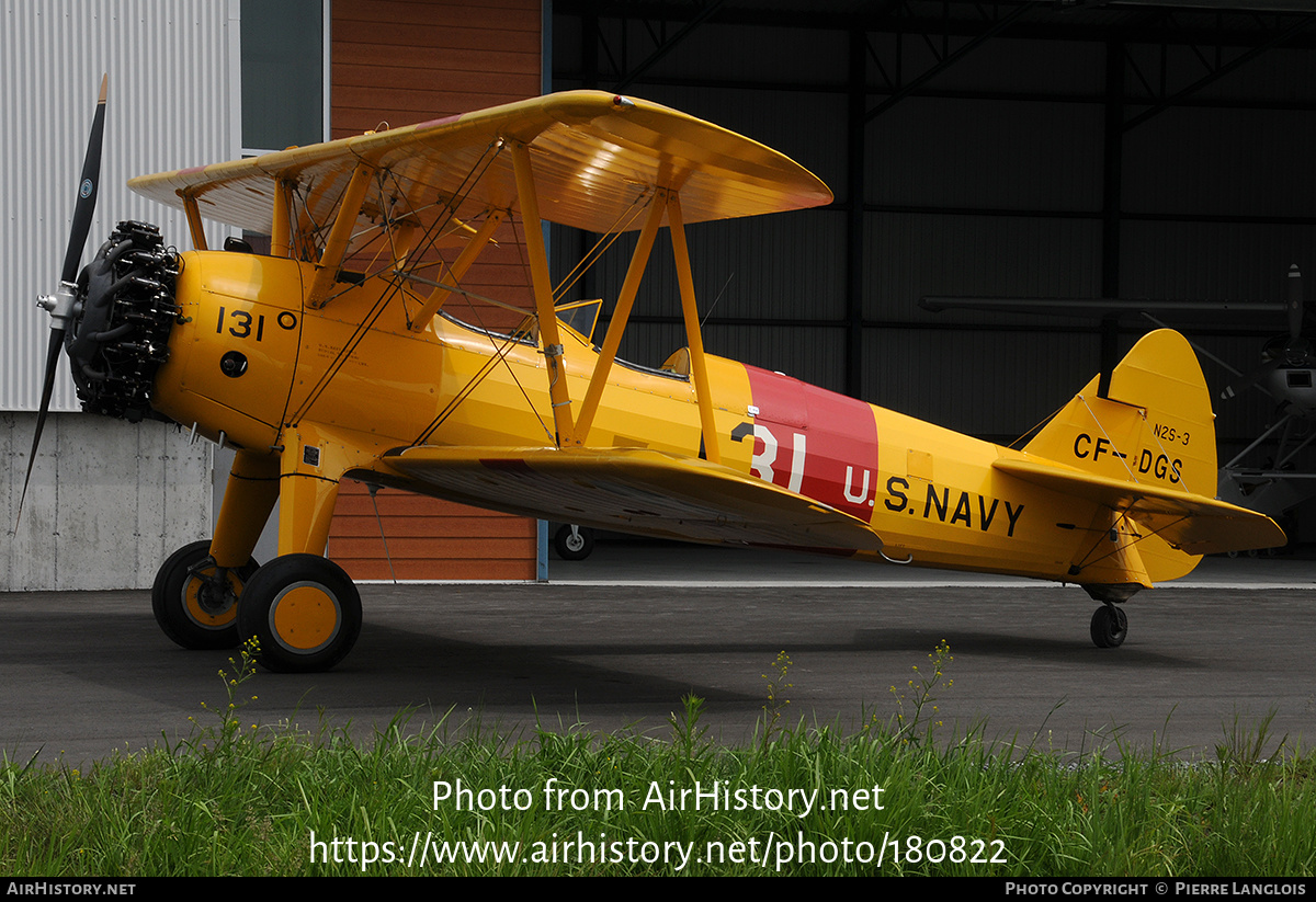 Aircraft Photo of CF-DGS | Boeing A75N1 Kaydet | USA - Navy | AirHistory.net #180822