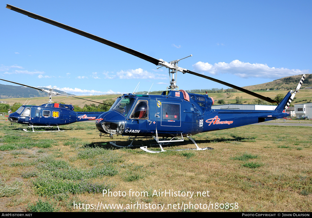 Aircraft Photo of C-FADV | Bell 204B | Advantage Helicopters | AirHistory.net #180858