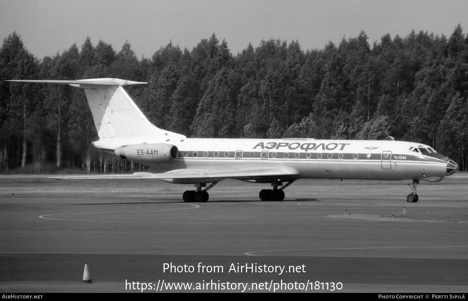 Aircraft Photo of ES-AAM | Tupolev Tu-134A | Aeroflot | AirHistory.net #181130