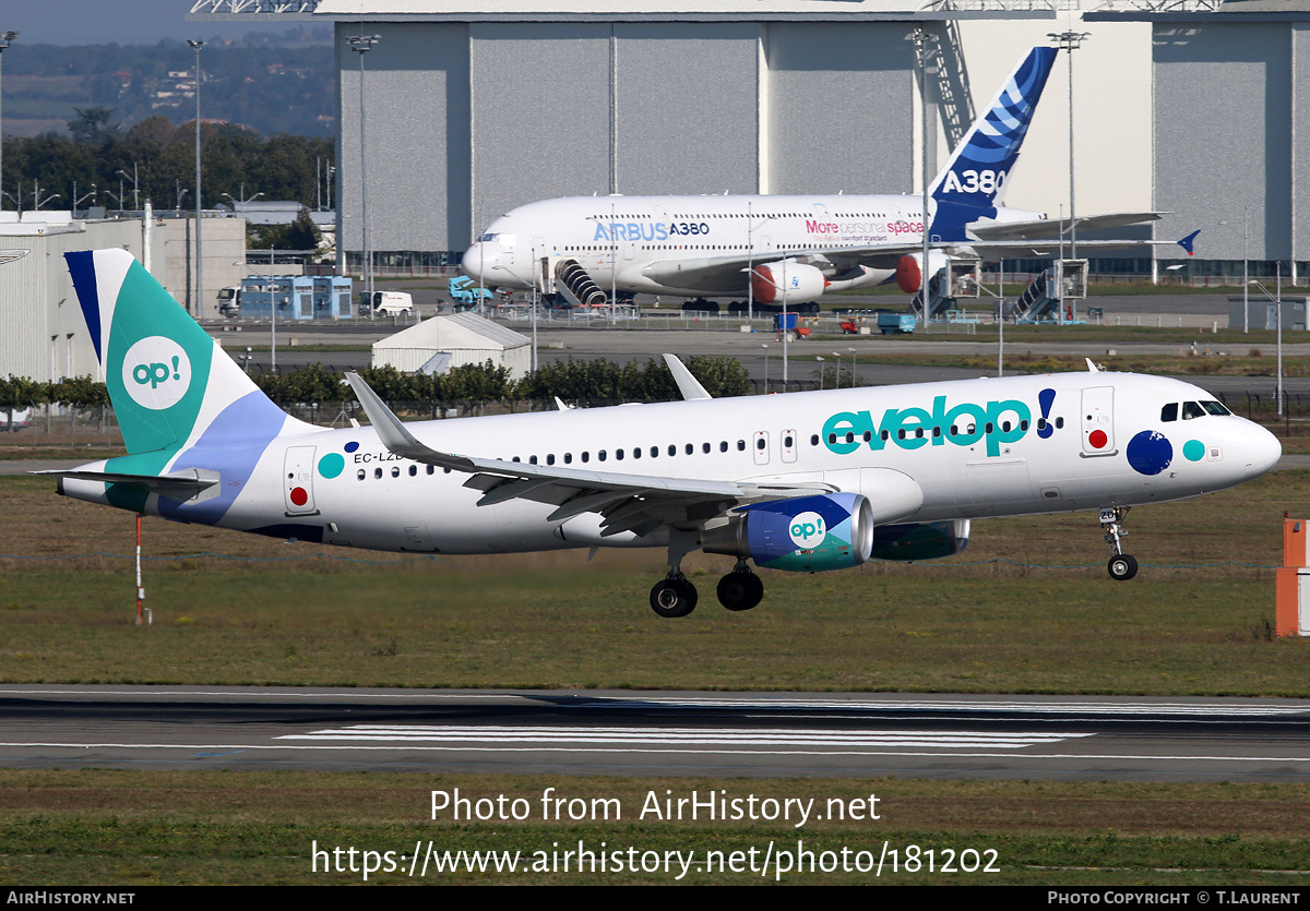 Aircraft Photo of EC-LZD | Airbus A320-214 | Evelop Airlines | AirHistory.net #181202