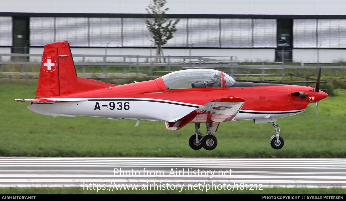 Aircraft Photo of A-936 | Pilatus NCPC-7 | Switzerland - Air Force | AirHistory.net #181212