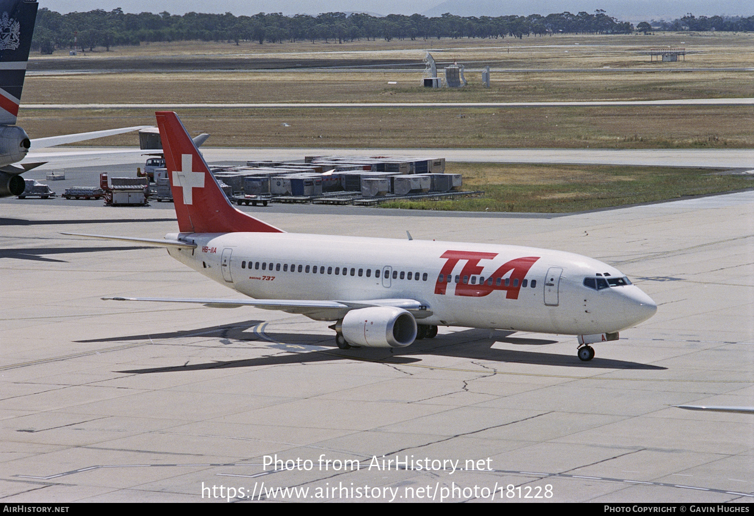 Aircraft Photo of HB-IIA | Boeing 737-3M8 | TEA Switzerland - Trans European Airways | AirHistory.net #181228