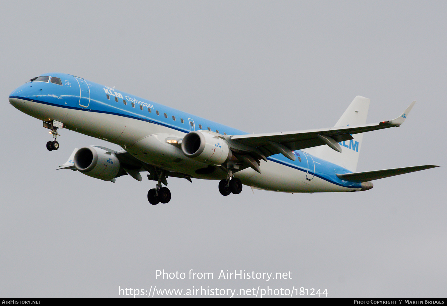 Aircraft Photo of PH-EZU | Embraer 190STD (ERJ-190-100STD) | KLM Cityhopper | AirHistory.net #181244