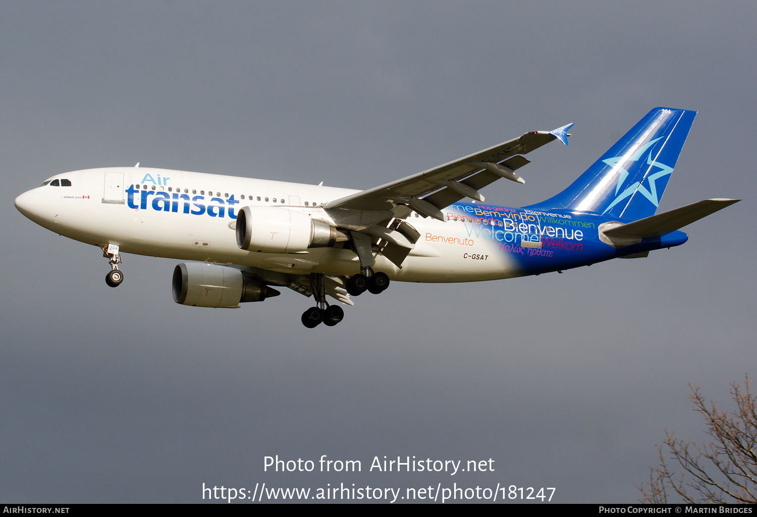 Aircraft Photo of C-GSAT | Airbus A310-308 | Air Transat | AirHistory.net #181247