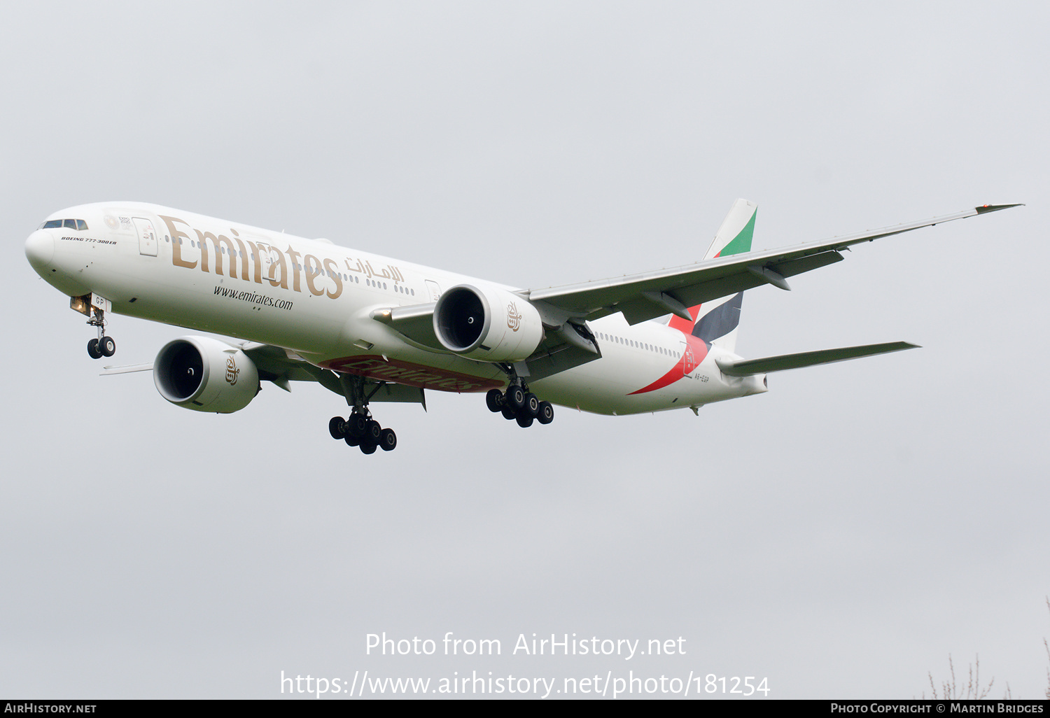 Aircraft Photo of A6-EGP | Boeing 777-31H/ER | Emirates | AirHistory.net #181254