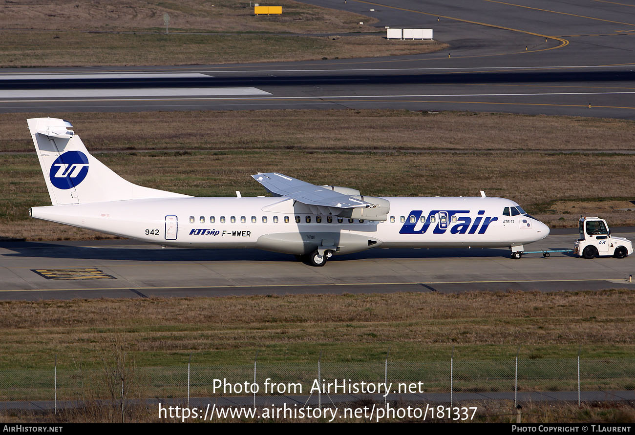 Aircraft Photo of F-WWER | ATR ATR-72-500 (ATR-72-212A) | UTair | AirHistory.net #181337