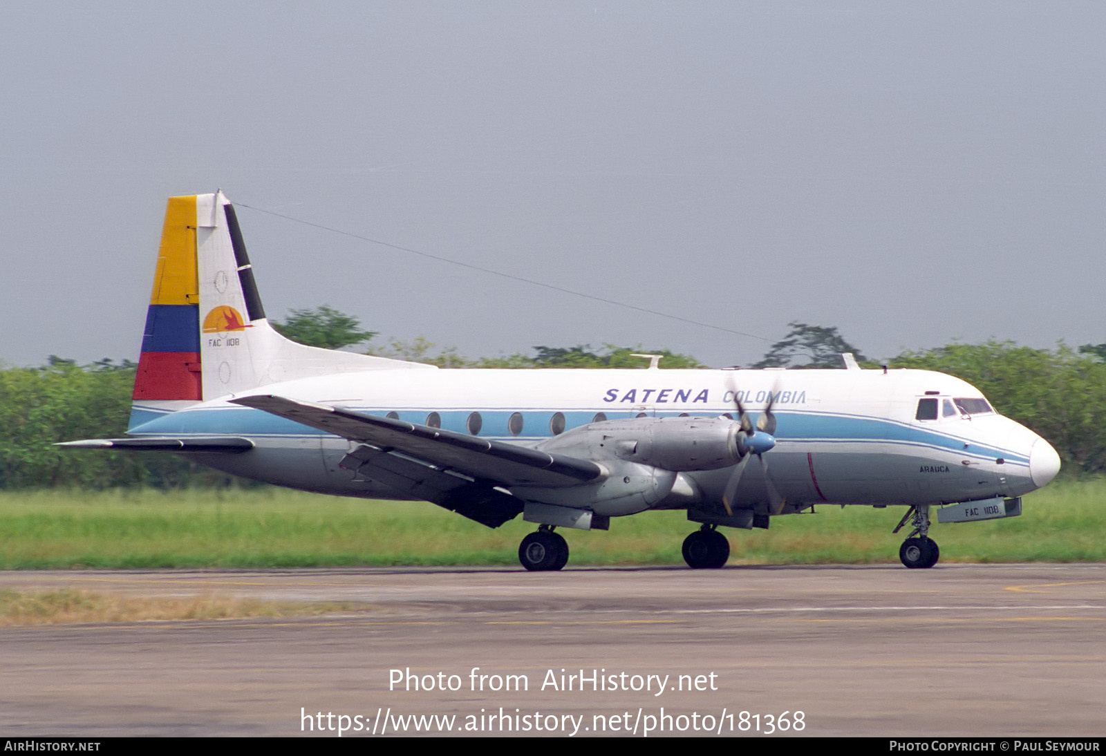 Aircraft Photo of FAC 1108 | British Aerospace BAe-748 Srs2B/371LFD | Colombia - Satena | AirHistory.net #181368