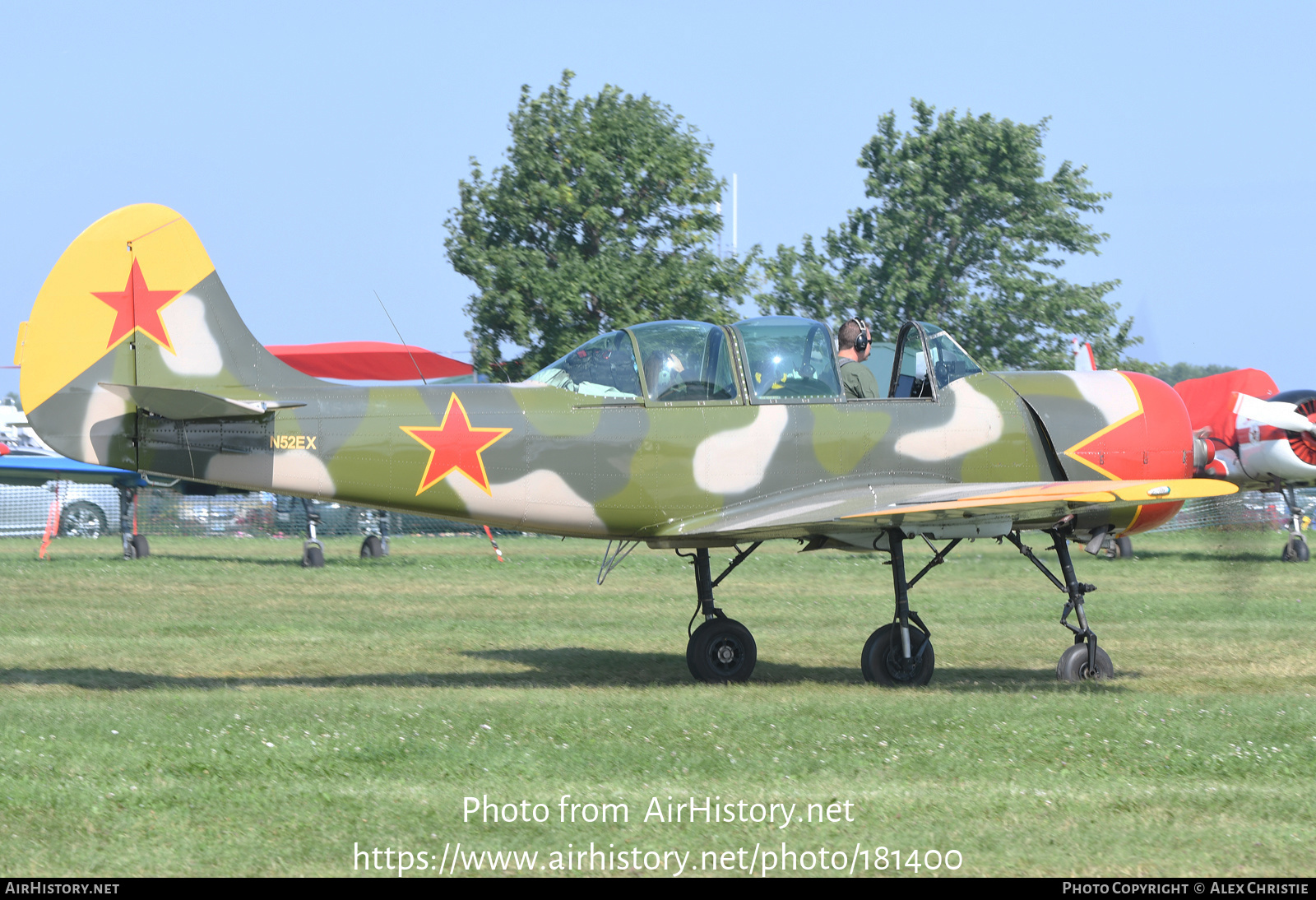 Aircraft Photo of N52EX | Yakovlev Yak-52 | Russia - Air Force | AirHistory.net #181400