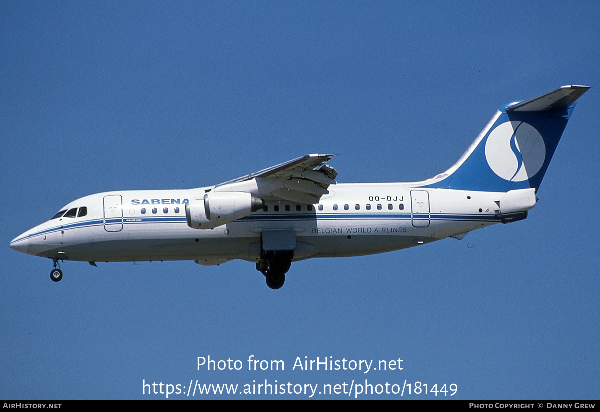 Aircraft Photo of OO-DJJ | British Aerospace BAe-146-200 | Sabena | AirHistory.net #181449