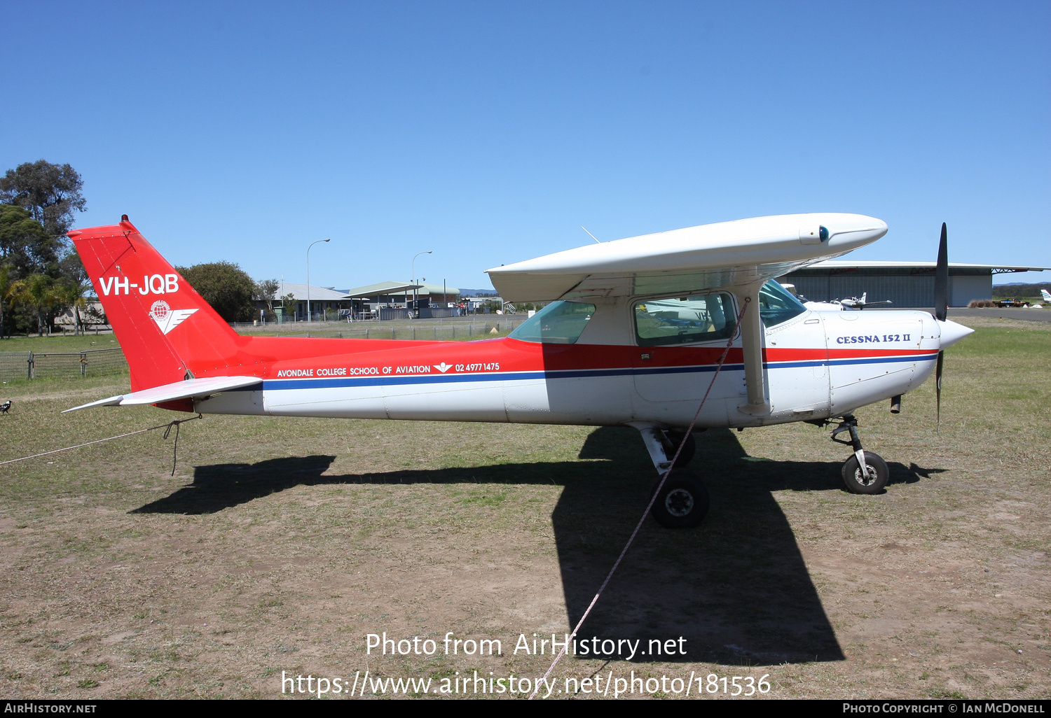 Aircraft Photo of VH-JQB | Cessna 152 | Avondale College School of Aviation | AirHistory.net #181536