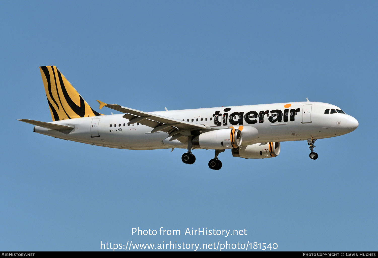 Aircraft Photo of VH-VNO | Airbus A320-232 | Tigerair | AirHistory.net #181540