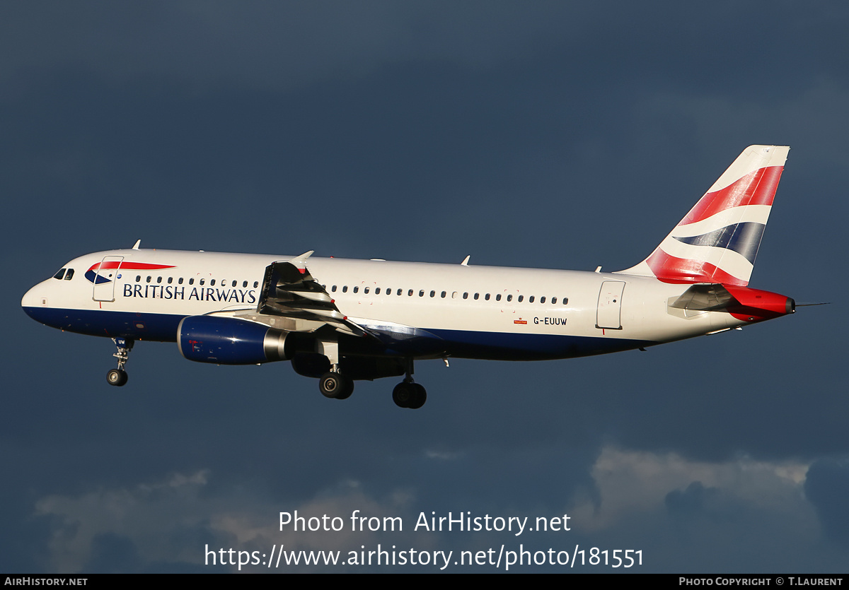 Aircraft Photo of G-EUUW | Airbus A320-232 | British Airways | AirHistory.net #181551