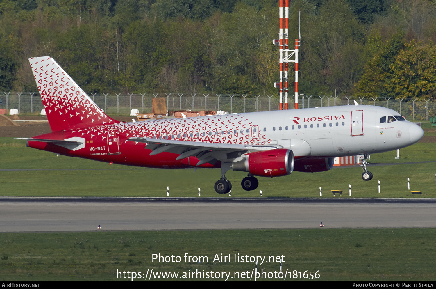 Aircraft Photo of VQ-BAT | Airbus A319-111 | Rossiya - Russian Airlines | AirHistory.net #181656