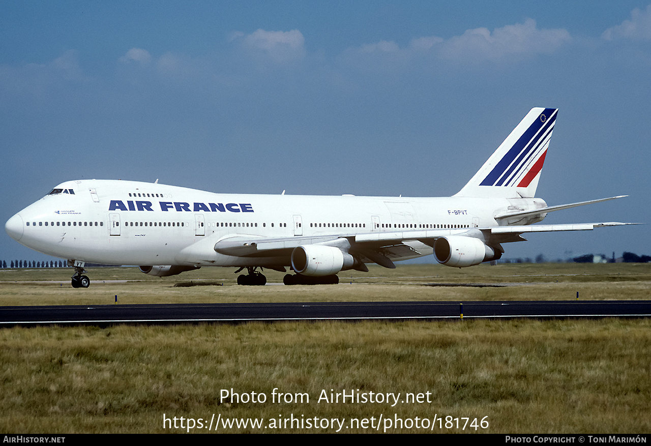 Aircraft Photo of F-BPVT | Boeing 747-228BM | Air France | AirHistory.net #181746