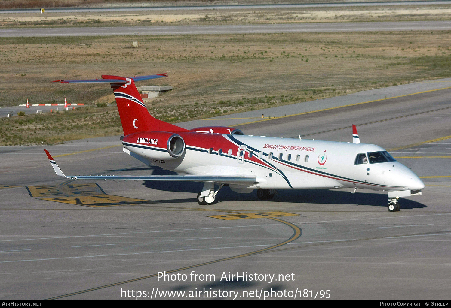 Aircraft Photo of TC-CJB | Embraer Legacy 650 (EMB-135BJ) | T.C. Sağlık Bakanlığı - Republic of Turkey Ministry of Health | AirHistory.net #181795