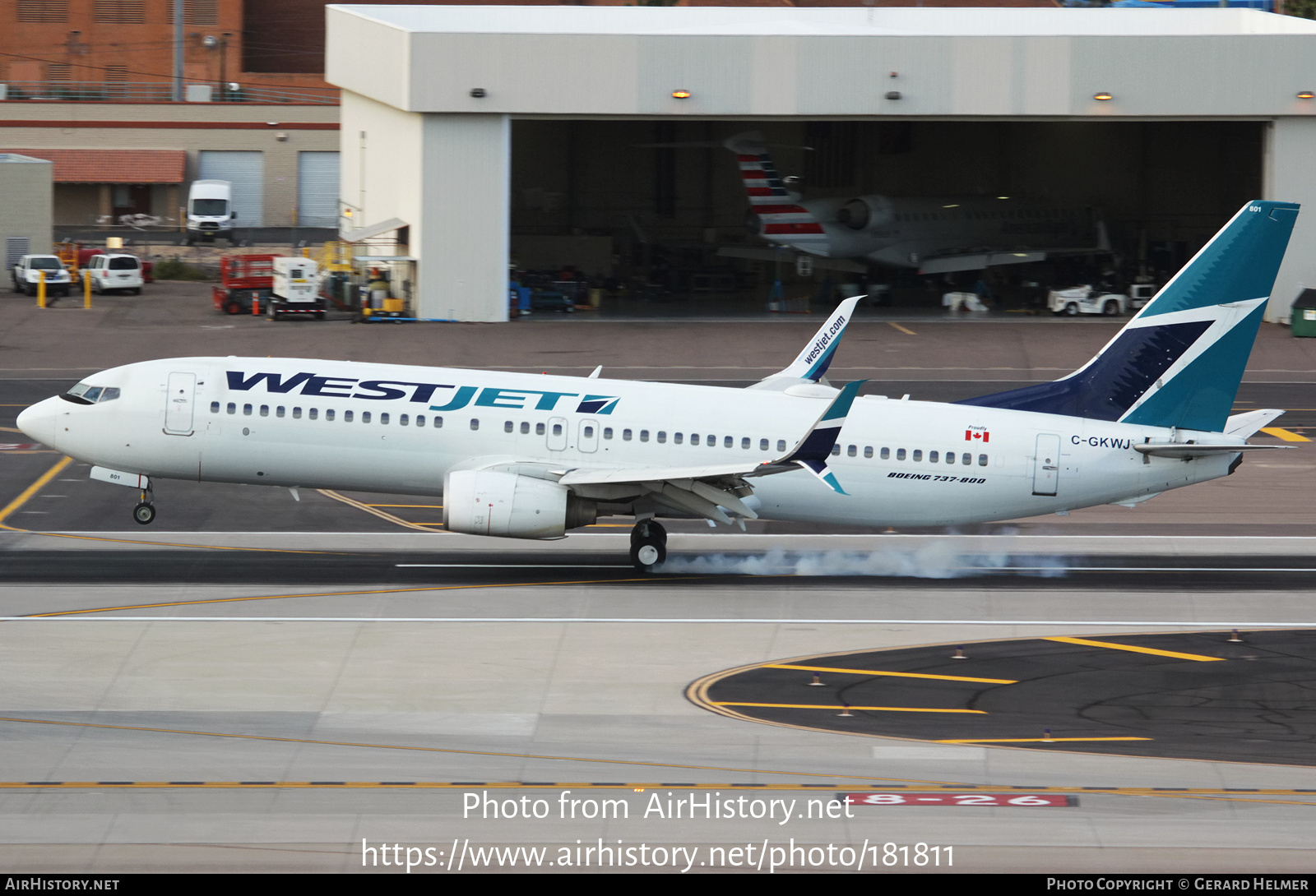 Aircraft Photo of C-GKWJ | Boeing 737-8CT | WestJet | AirHistory.net #181811