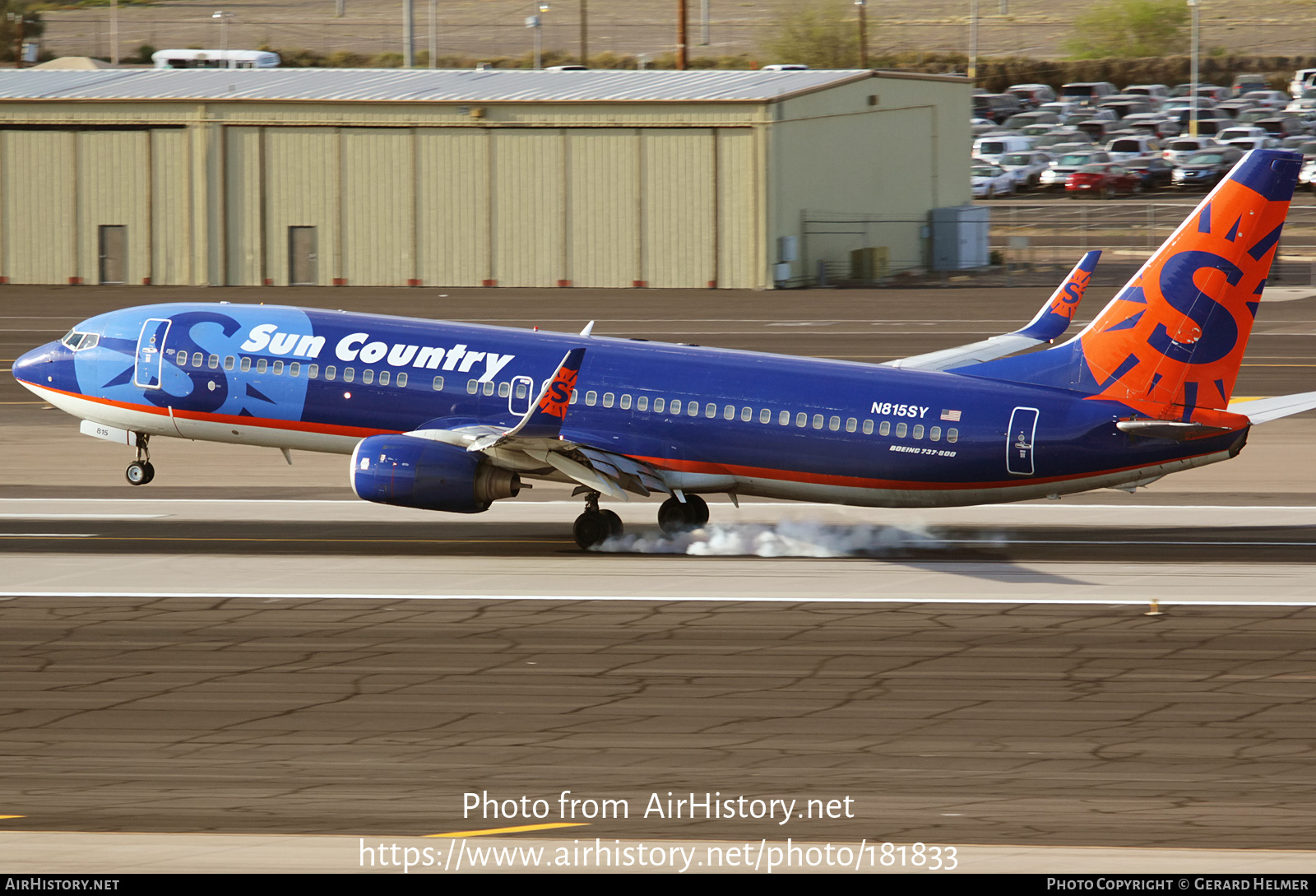 Aircraft Photo of N815SY | Boeing 737-8BK | Sun Country Airlines | AirHistory.net #181833