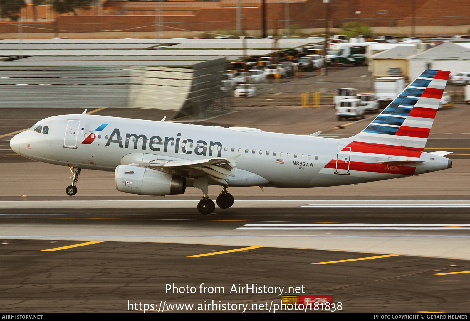 Aircraft Photo of N832AW | Airbus A319-132 | American Airlines | AirHistory.net #181838