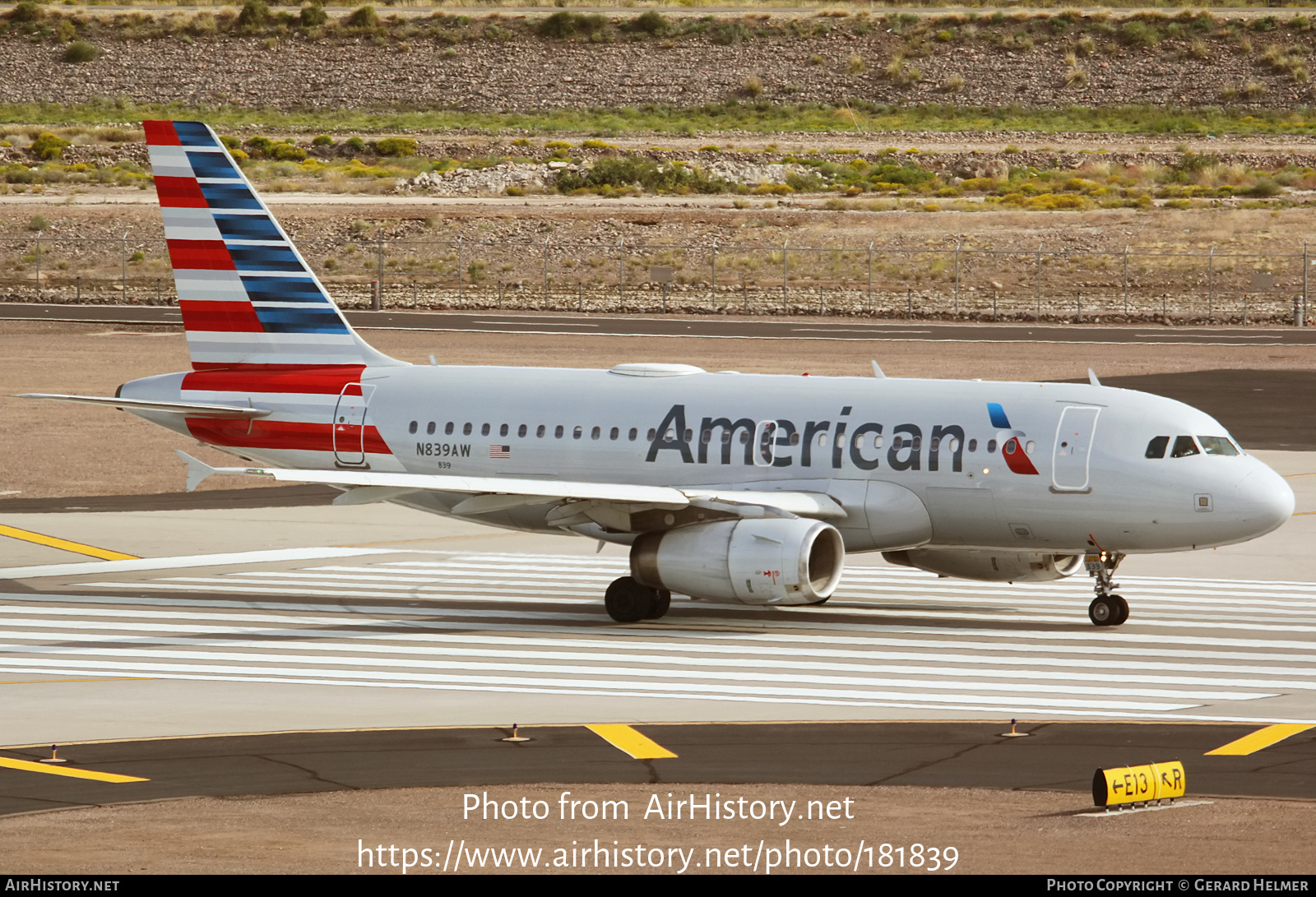 Aircraft Photo of N839AW | Airbus A319-132 | American Airlines | AirHistory.net #181839