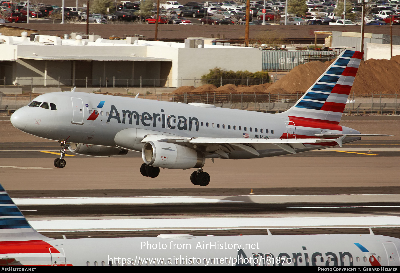 Aircraft Photo of N814AW | Airbus A319-132 | American Airlines | AirHistory.net #181870