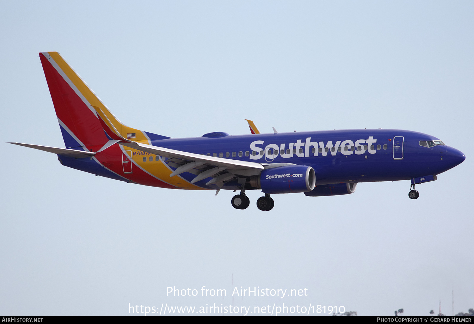 Aircraft Photo of N7887A | Boeing 737-752 | Southwest Airlines | AirHistory.net #181910