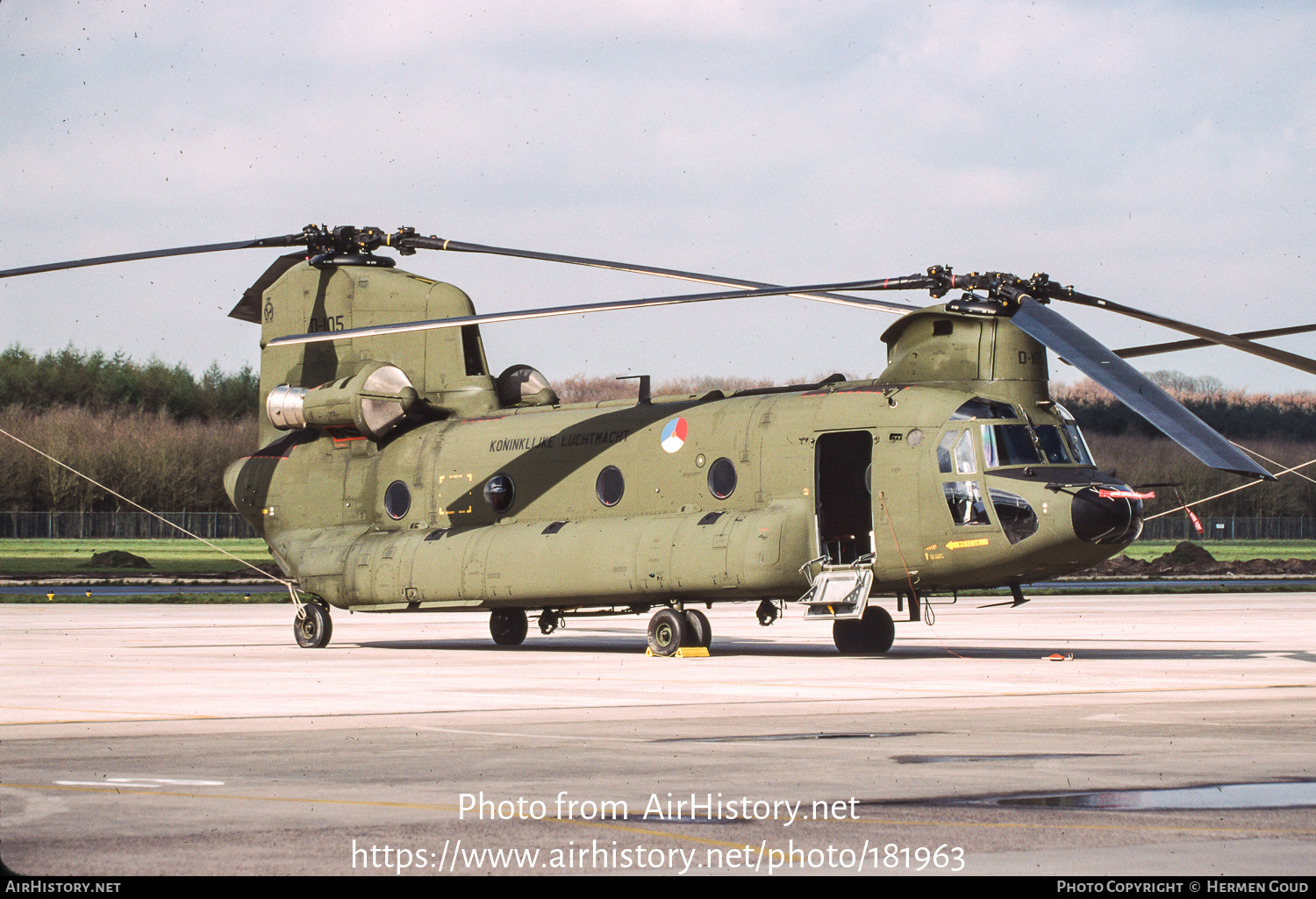 Aircraft Photo of D-105 | Boeing CH-47D Chinook (414) | Netherlands - Air Force | AirHistory.net #181963