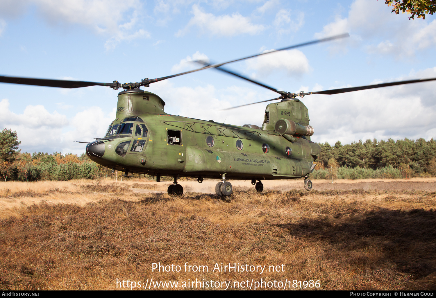 Aircraft Photo of D-665 | Boeing CH-47D Chinook (414) | Netherlands - Air Force | AirHistory.net #181986