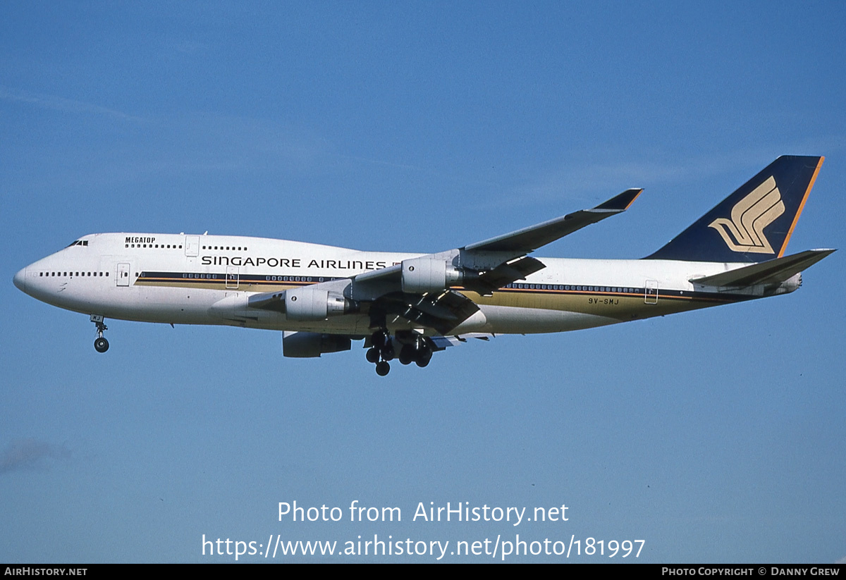 Aircraft Photo of 9V-SMJ | Boeing 747-412 | Singapore Airlines | AirHistory.net #181997