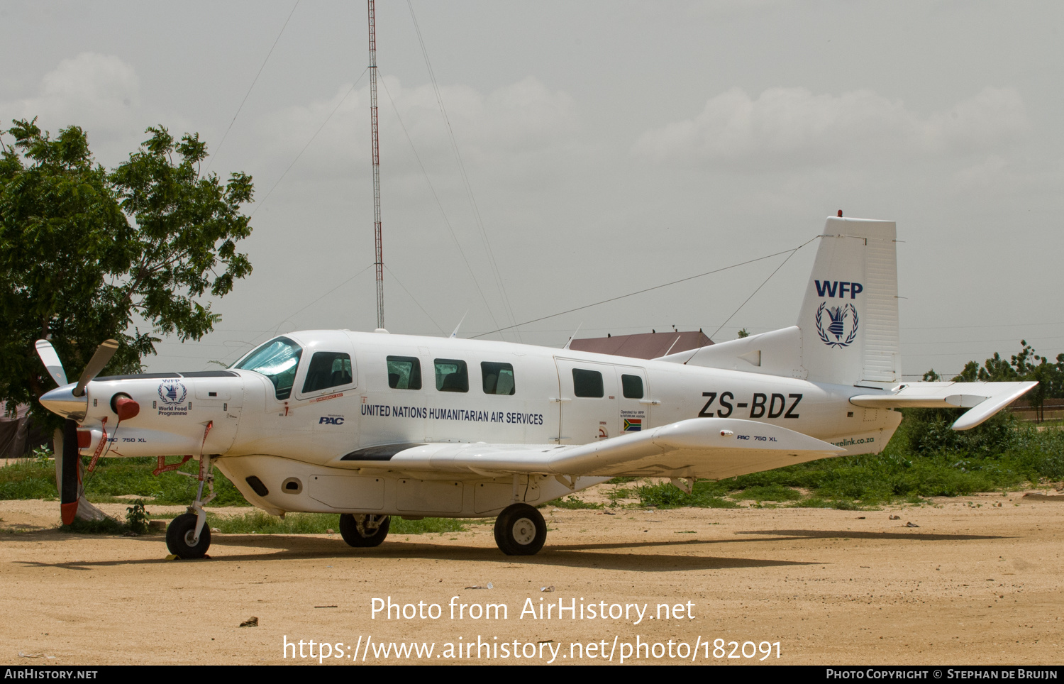 Aircraft Photo of ZS-BDZ | Pacific Aerospace P-750XSTOL (750XL) | United Nations Humanitarian Air Service | AirHistory.net #182091