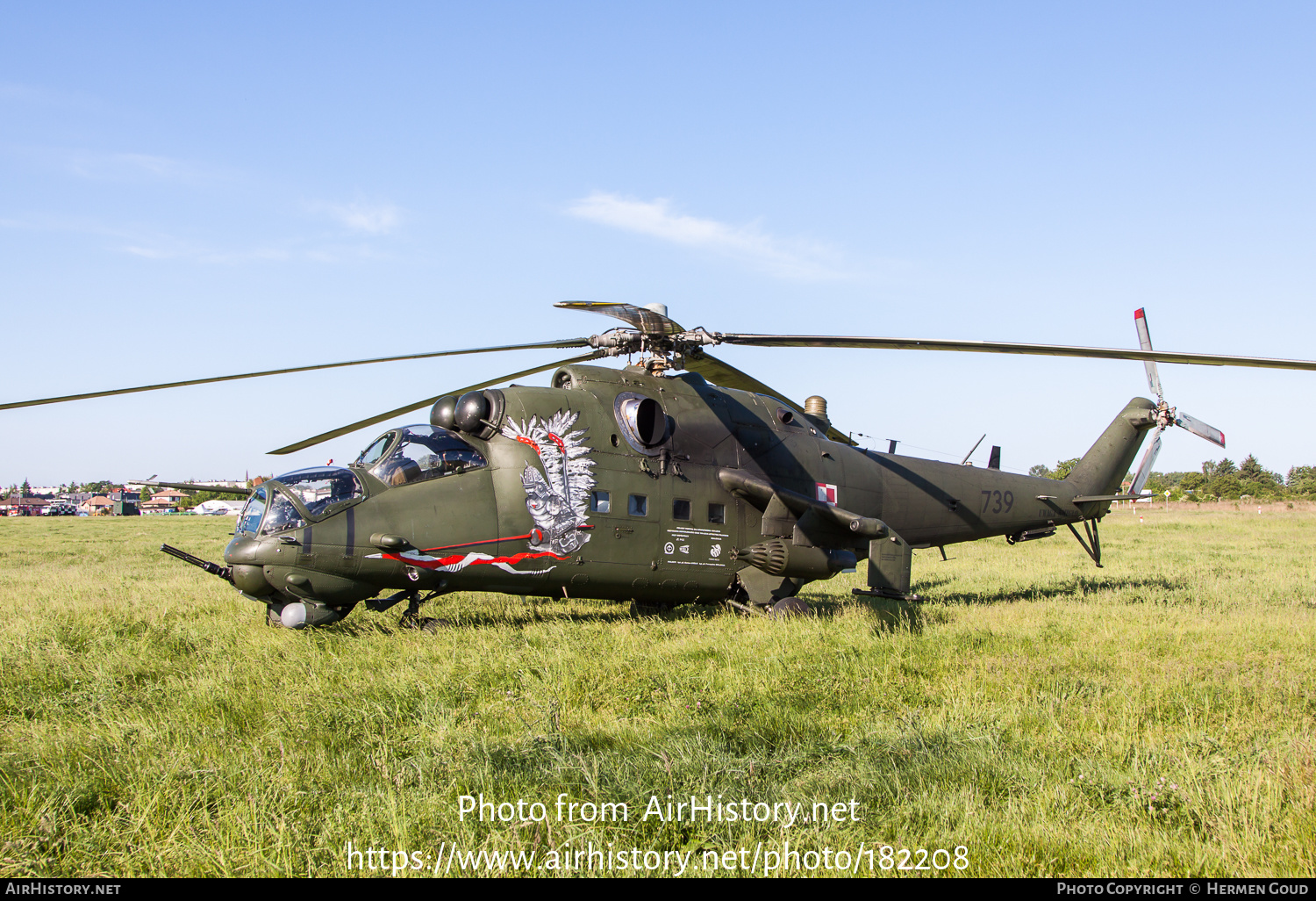 Aircraft Photo of 739 | Mil Mi-24W | Poland - Army | AirHistory.net #182208