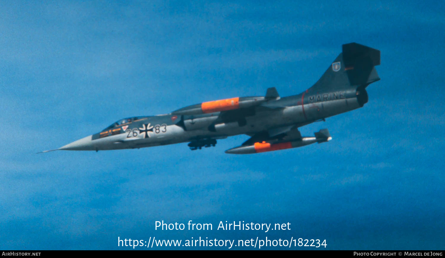 Aircraft Photo of 2683 | Lockheed F-104G Starfighter | Germany - Navy | AirHistory.net #182234