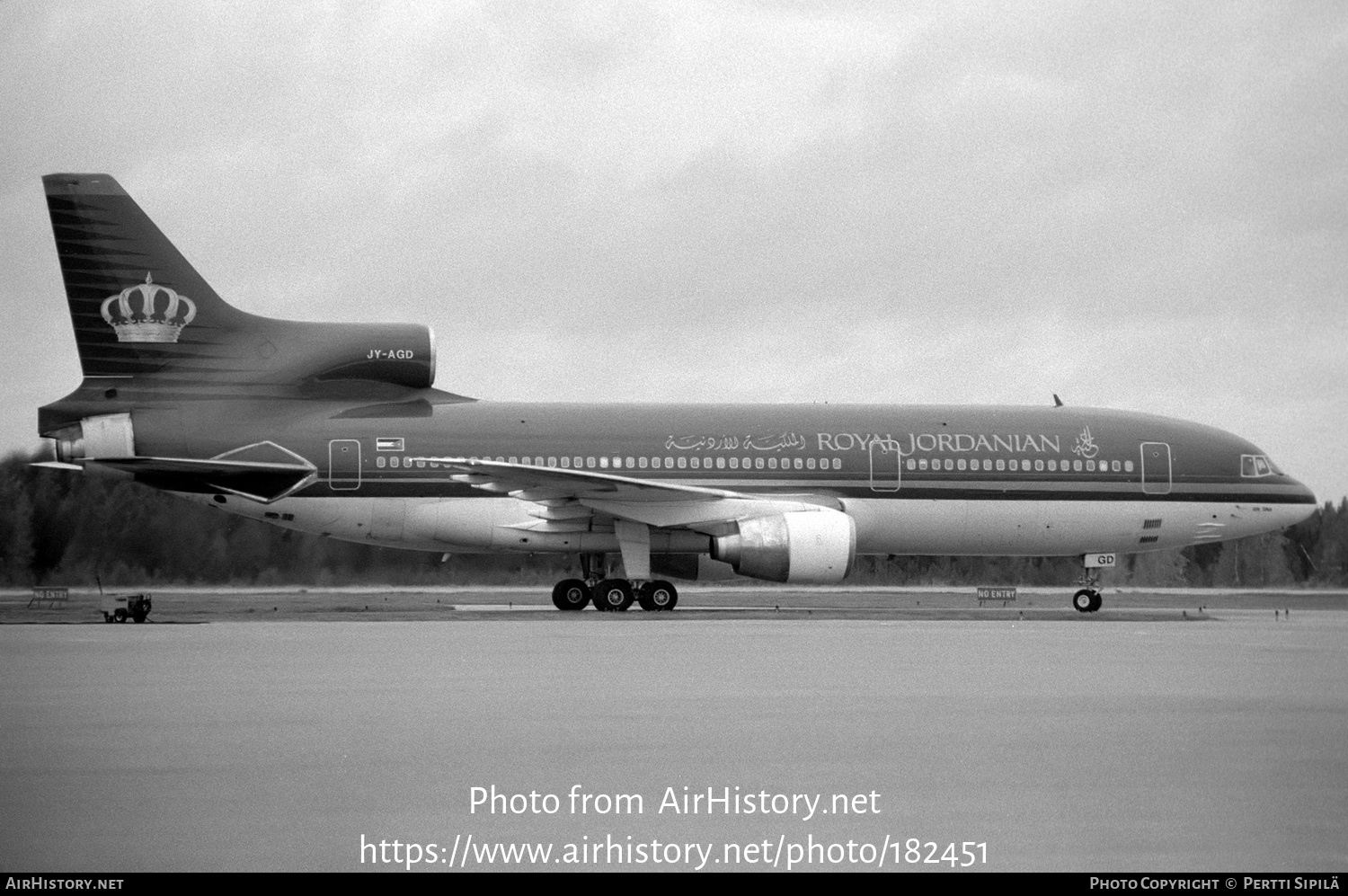 Aircraft Photo of JY-AGD | Lockheed L-1011-385-3 TriStar 500 | Royal Jordanian Airlines | AirHistory.net #182451